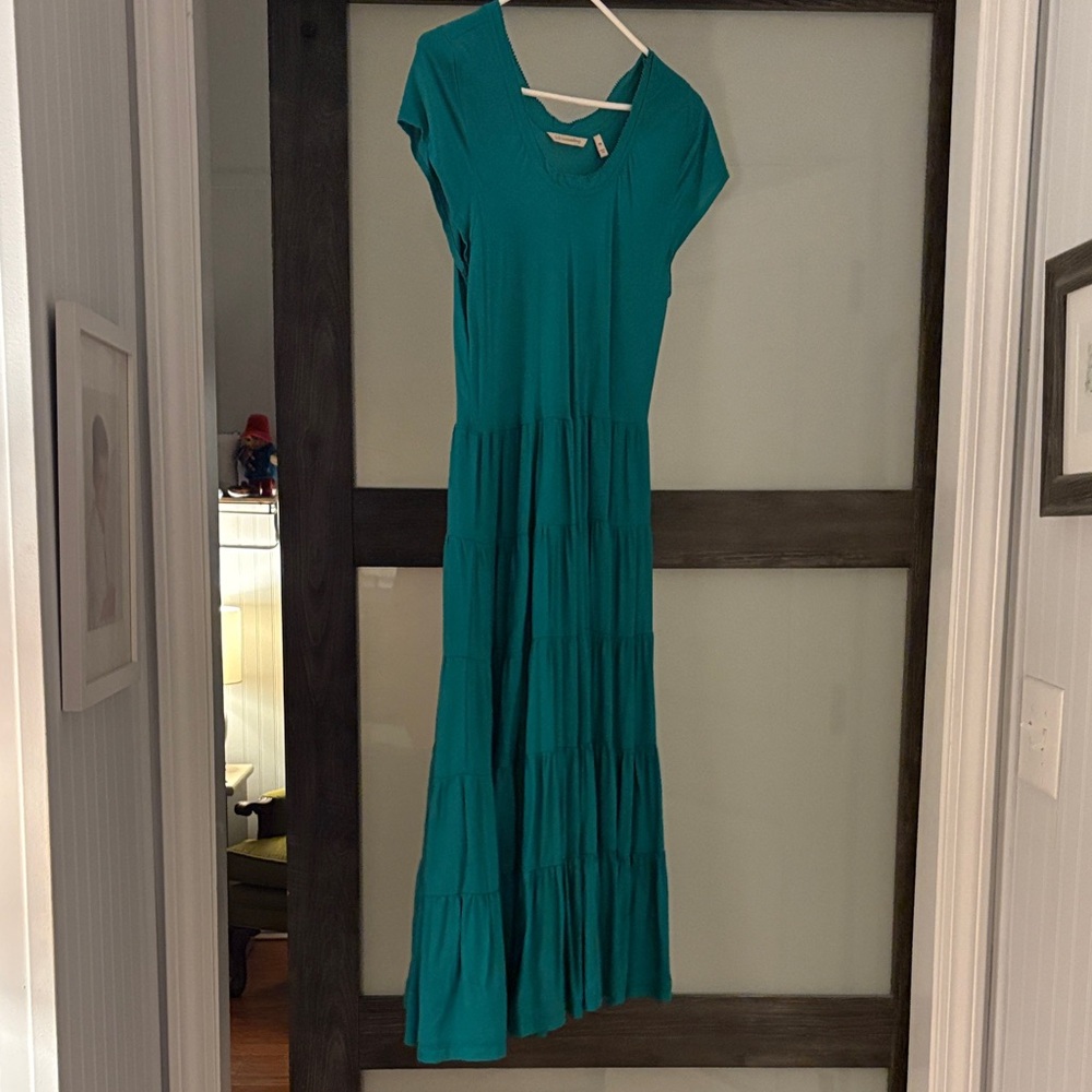 Soft Surroundings Teal Maxi Dress